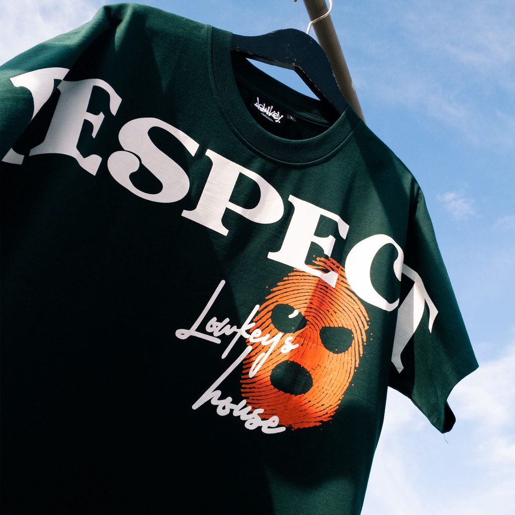 Áo thun Respect Lowkey House - Đen/Xanh