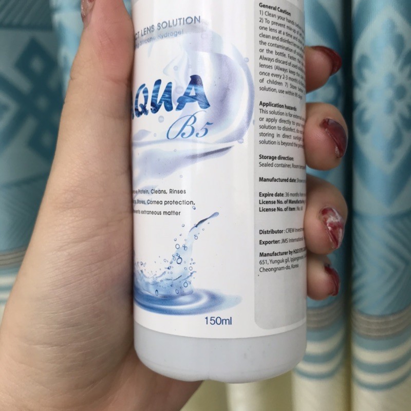 Nước ngâm lens kính áp tròng AQUA 150ml