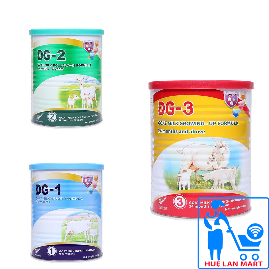 COMBO 2 HỘP SỮA DÊ CÔNG THỨC DG 1/2/3 400G