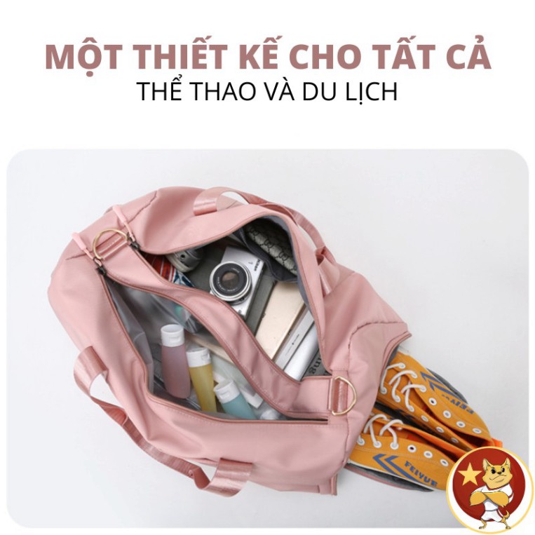 Túi du lịch nữ đa năng, túi xách du lịch cỡ lớn nam đựng đồ mỹ phẩm quần áo gấp gọn có ngăn để giày