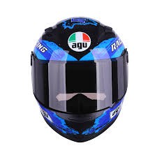 Mũ bảo hiểm fullface Agu racing xanh dương