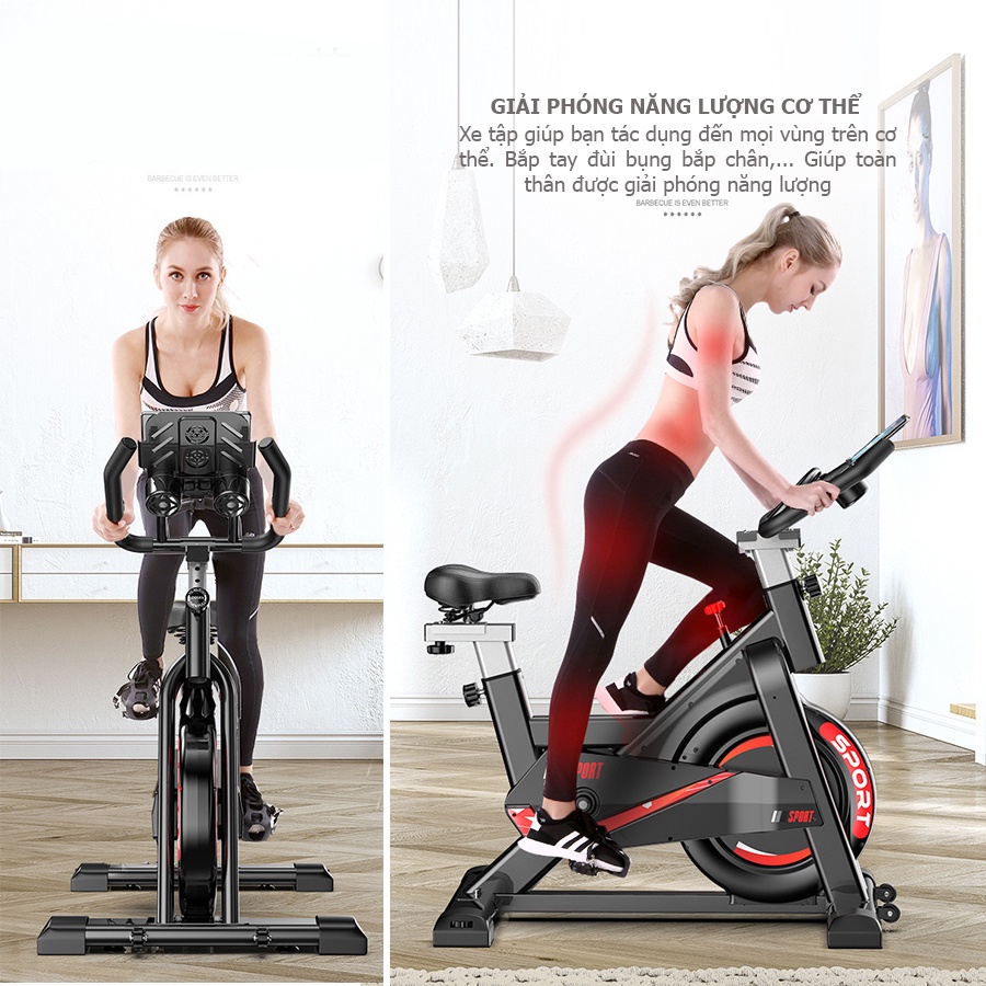 Xe đạp tập thể thao JOBUR SPINBIKE GH707 Xe đạp thể dục tập gym sang trọng, chắc chắn món quà tốt cho sức khỏe