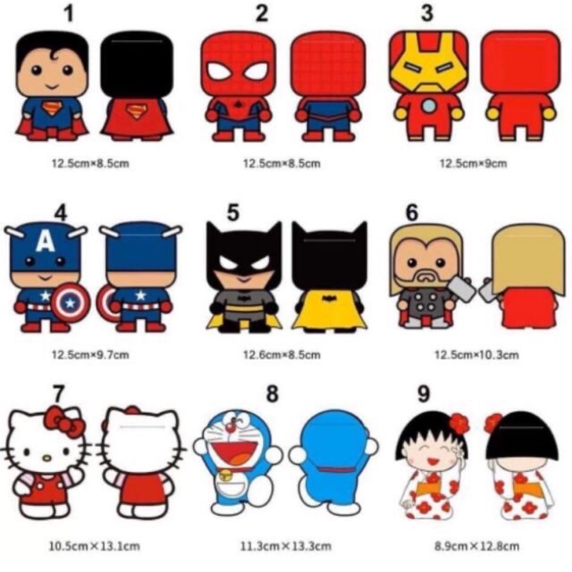 Combo 10 lì xì hoạt hình dày loại 1