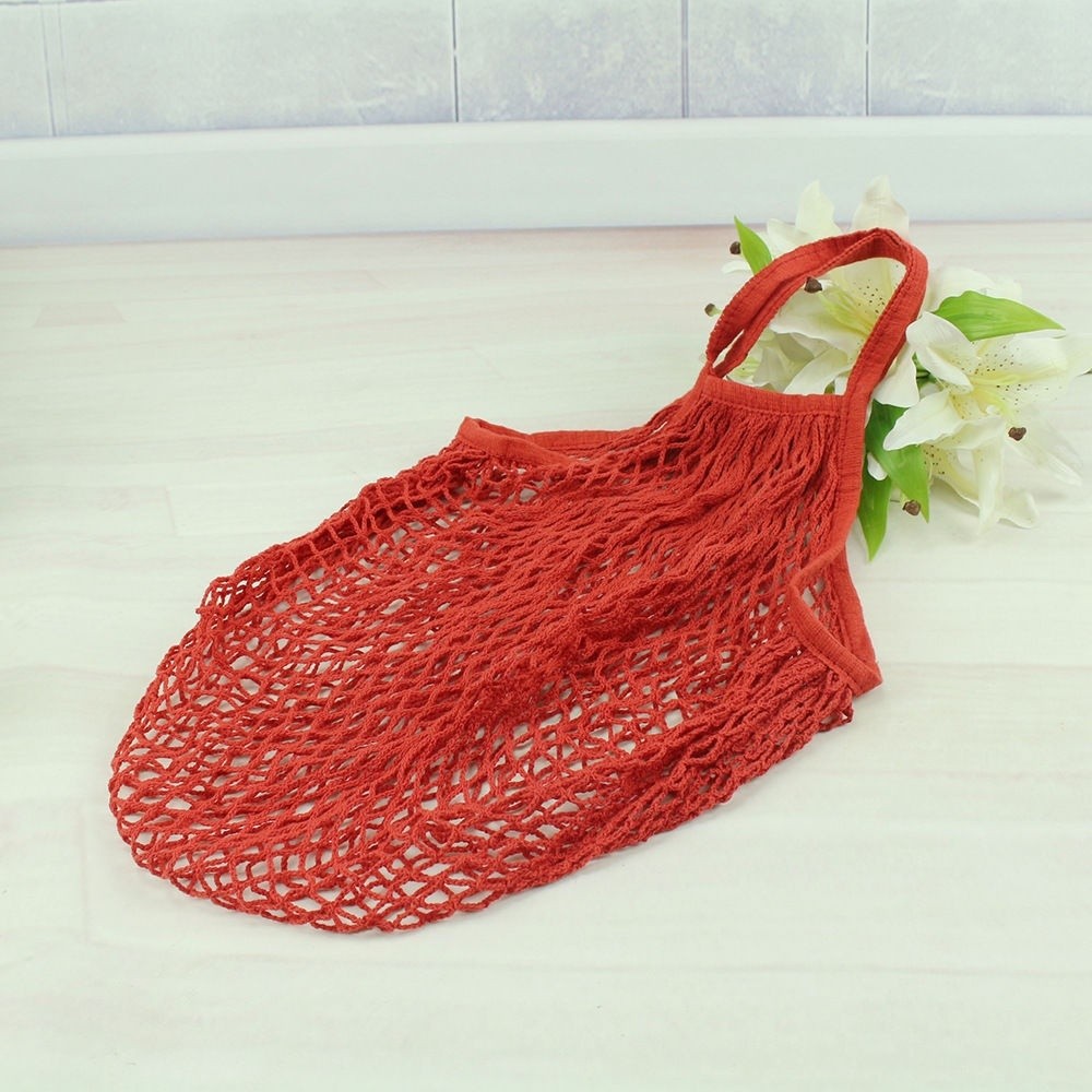 NFW♥Reusable Fruit Shopping String Grocery Shopper Cotton Tote Mesh Woven Net Bag
