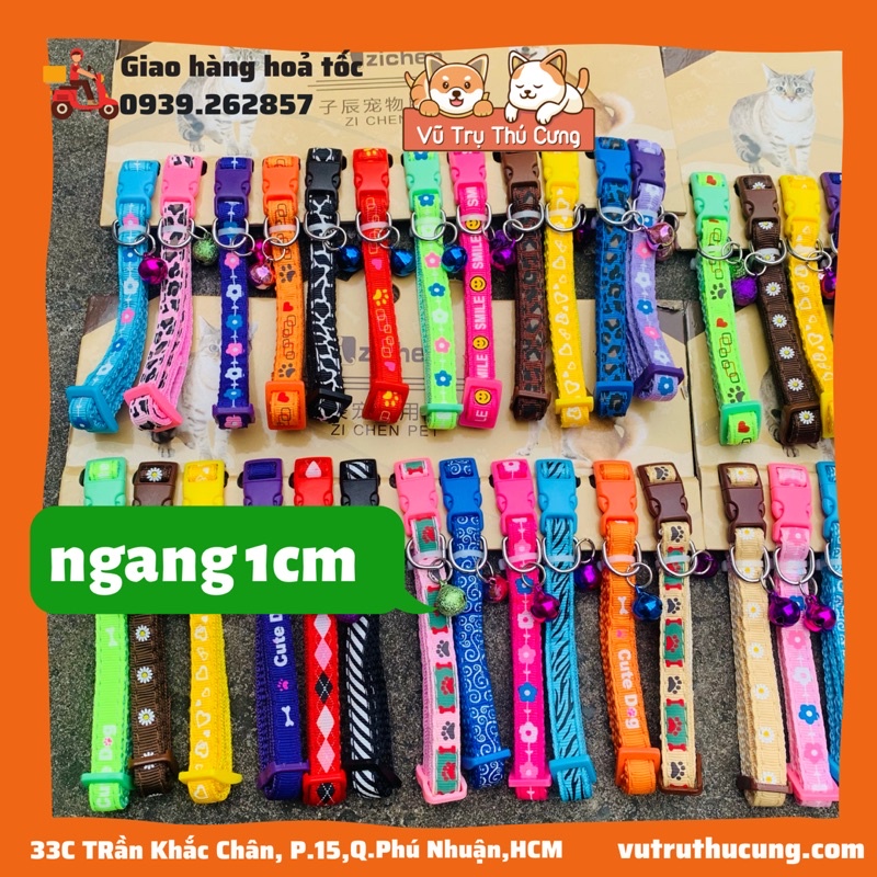 Vòng cổ cho thú cưng chó mèo giá rẻ