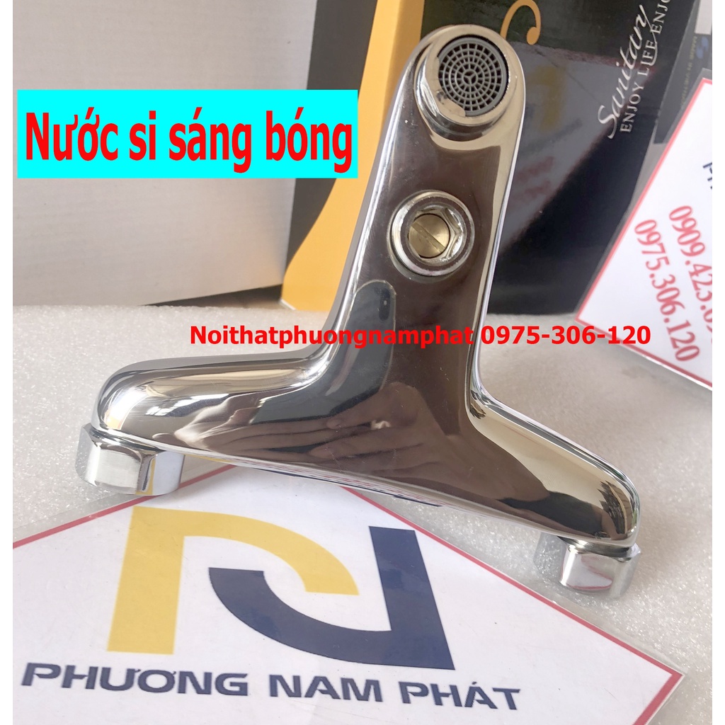 Củ Sen Tắm NÓNG LẠNH N2003 Fotar và tay sen và dây, hàng đúc hoàn toàn, đồng thau mạ crome sáng bóng, lớp xi dày 5 lớp