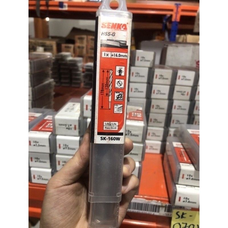 Mũi khoan inox, khoan sắt thép Senka đủ kích thước từ 14mm đến 25mm chuôi côn, hàng chính hãng