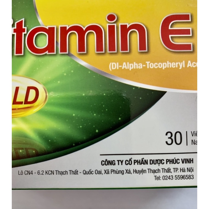 Vitamin E Gold - Viên uống bổ sung vitamin E