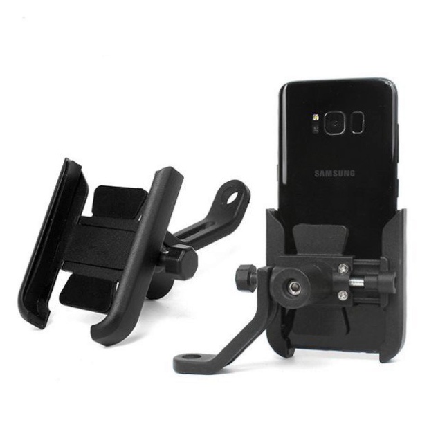 KẸP ĐIIỆN THOẠI GẮN CHÂN GƯƠNG XE MÁY NHÔM CNC Ảnh thật Sp
