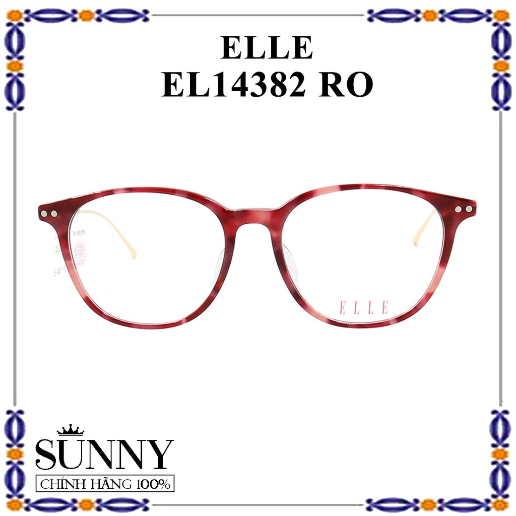 Gọng kính Elle EL14382 RO chính hãng Korea, bảo hành toàn quốc
