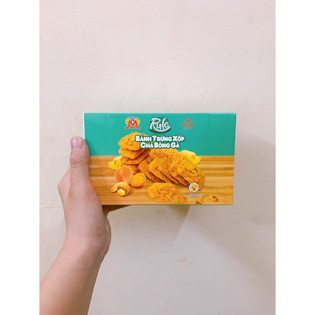 Rule - 160g Bánh Trứng Xốp CHÀ BÔNG GÀ Mỹ Ngọc - My Ngoc Baked cookie with Chicken floss 160g