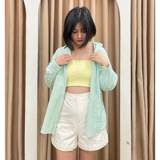 SƠ MI OVERSIZE MÀU PASTEL