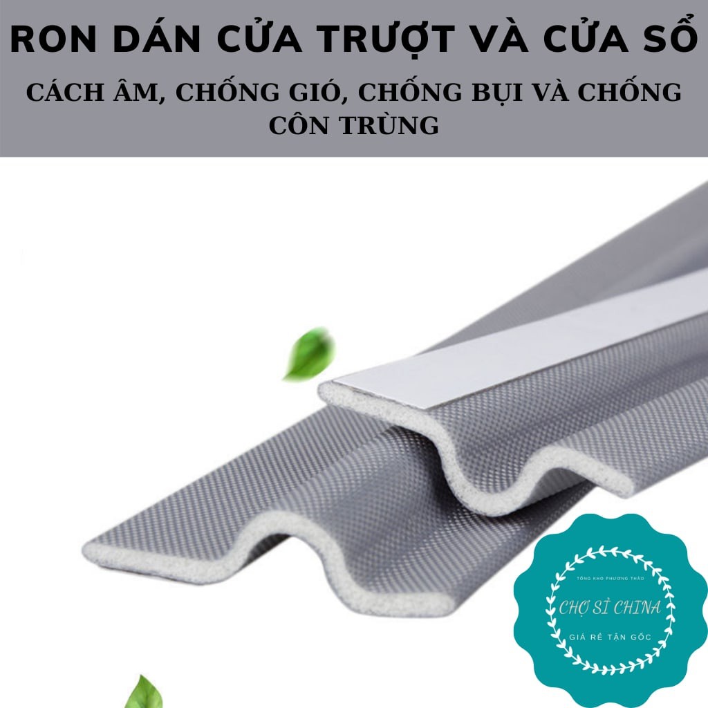 Ron gioăng chắn khe cửa, miếng dán chắn khe cửa ngăn nước, côn trùng, bụi bẩn, cách âm tốt.