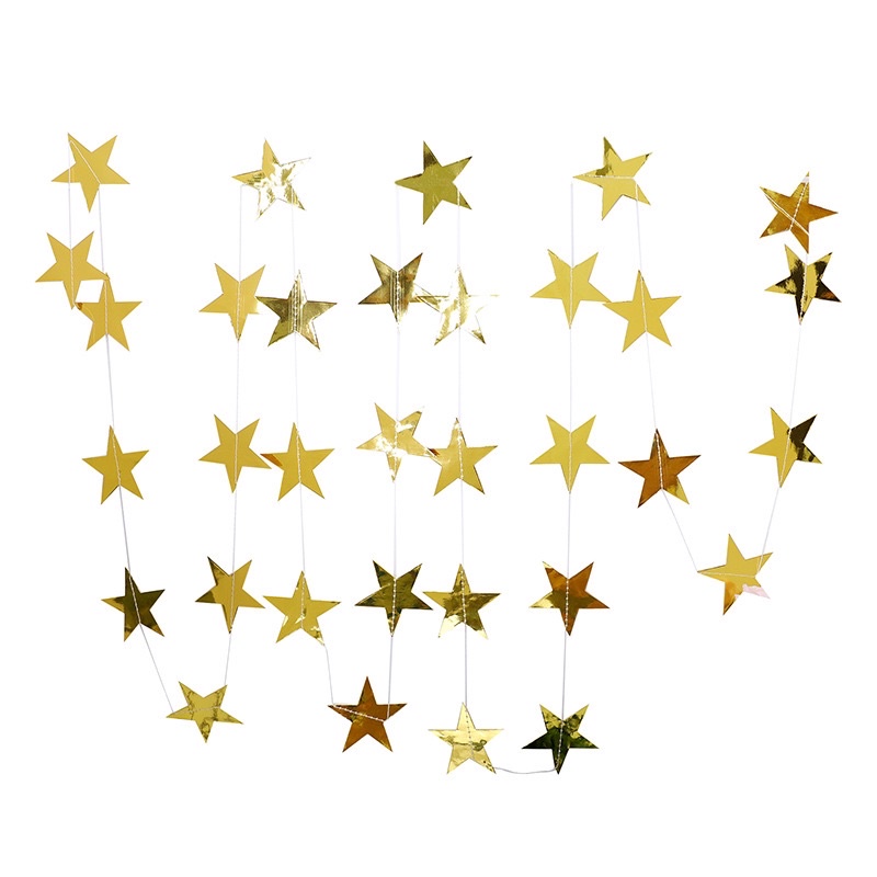 {Tặng dây garland ngôi sao 4m} Set bóng bay trang trí sinh nhật Style Hàn Quốc Vintage HF01