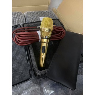 [cao cấp] Micro karaoke có dây CAF P12 làm bằng kim loai chống va đập méo mó, phòng karaoke, dành cho gia đình