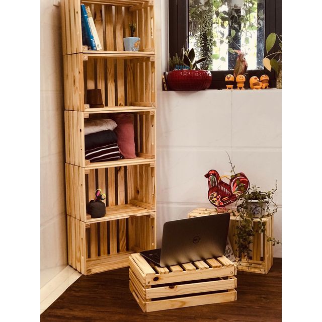 Box gỗ đa năng decor nhà cửa tiện dụng tối giản -  Size S (26*30*15)