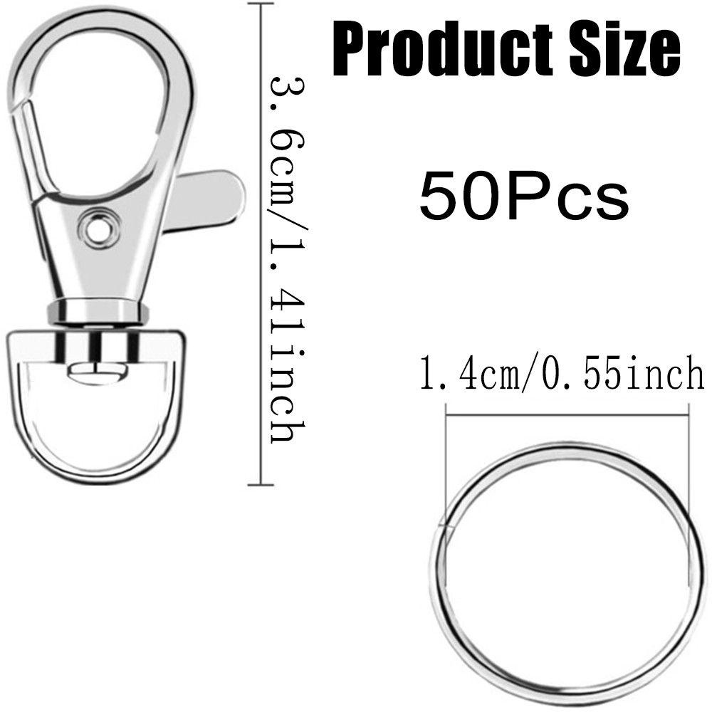 Set 50 Kẹp Càng Cua Dùng Làm Móc Khóa Trang Sức Tiện Dụng