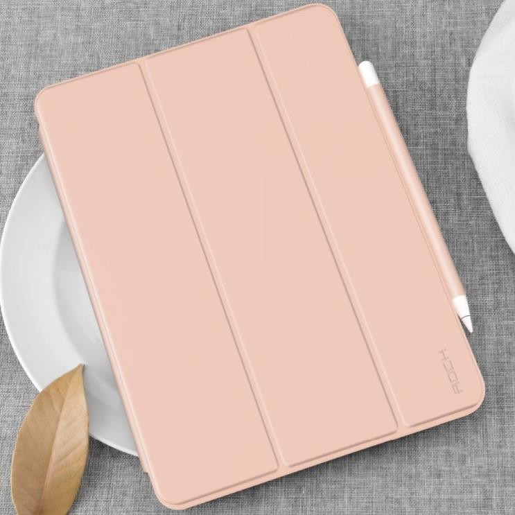 Bao da không viền hiệu Rock Ultra Thin Magnetic (Smart Sleep Cover) cho iPad Pro 11 2018 - Hàng chính hãng