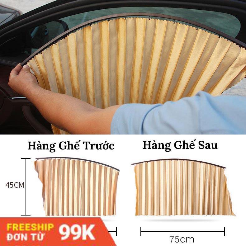 [Giá rẻ nhất] Rèm Che Nắng Ô Tô, Rèm Cửa Ô Tô - Bộ 4 Cánh Cửa