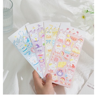 Stickers hình thỏ trắng dễ thương