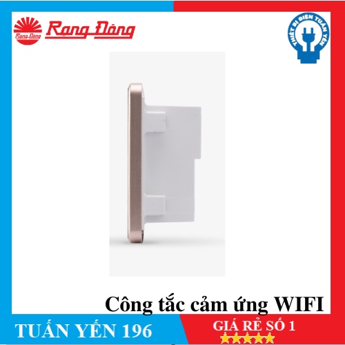 Công tắc cảm ứng Rạng Đông RD-CT.01.WF điều khiển thiết bị từ xa, mặt kính cường lực chống xước, 1 nút bấm
