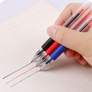 Bút bi nước gel văn phòng Marvy đầu ngòi 0.5mm có nắp 3 màu xanh đỏ đen