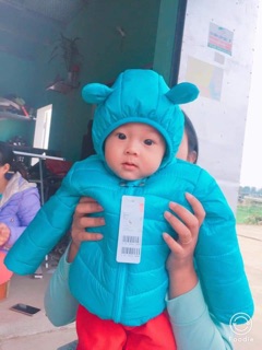 Áo phao tai gấu cho bé