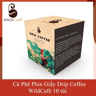 Cà phê phin giấy arabica drip coffee wildcafé 10 túi - cà phê khe sanh quảng trị
