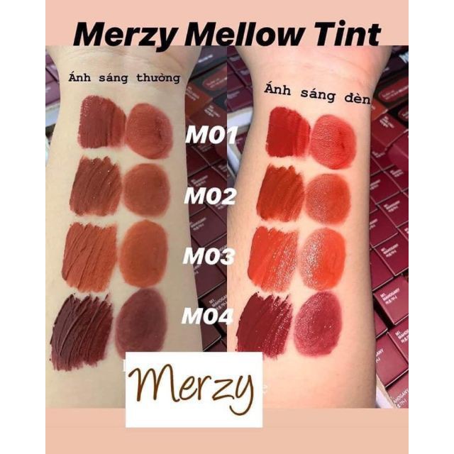 [CHÍNH HÃNG] Son kem lì Merzy Bite The Beat Mellow Tint 2019