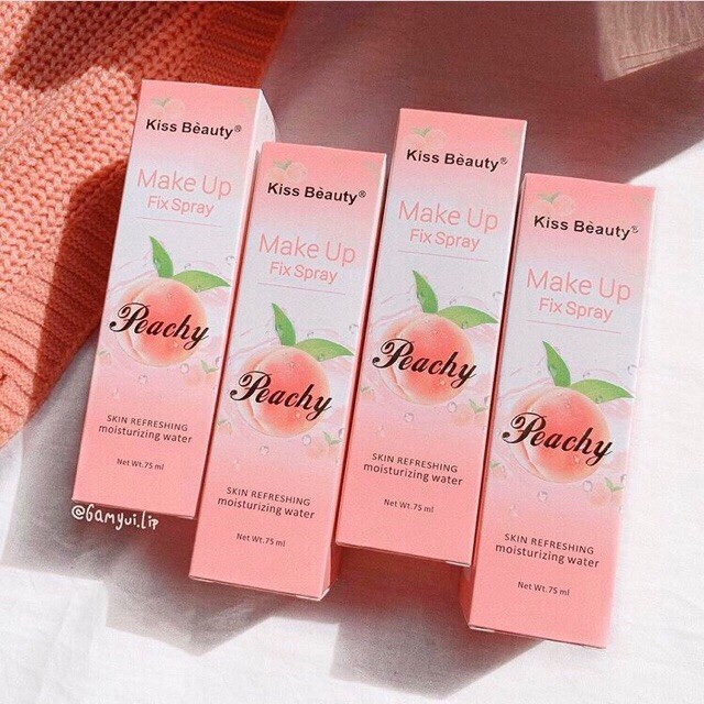Xịt Khoáng Khóa lớp Nền Trang điểm Kiss Beauty Peachy 75ml - BOBSHOP | BigBuy360 - bigbuy360.vn