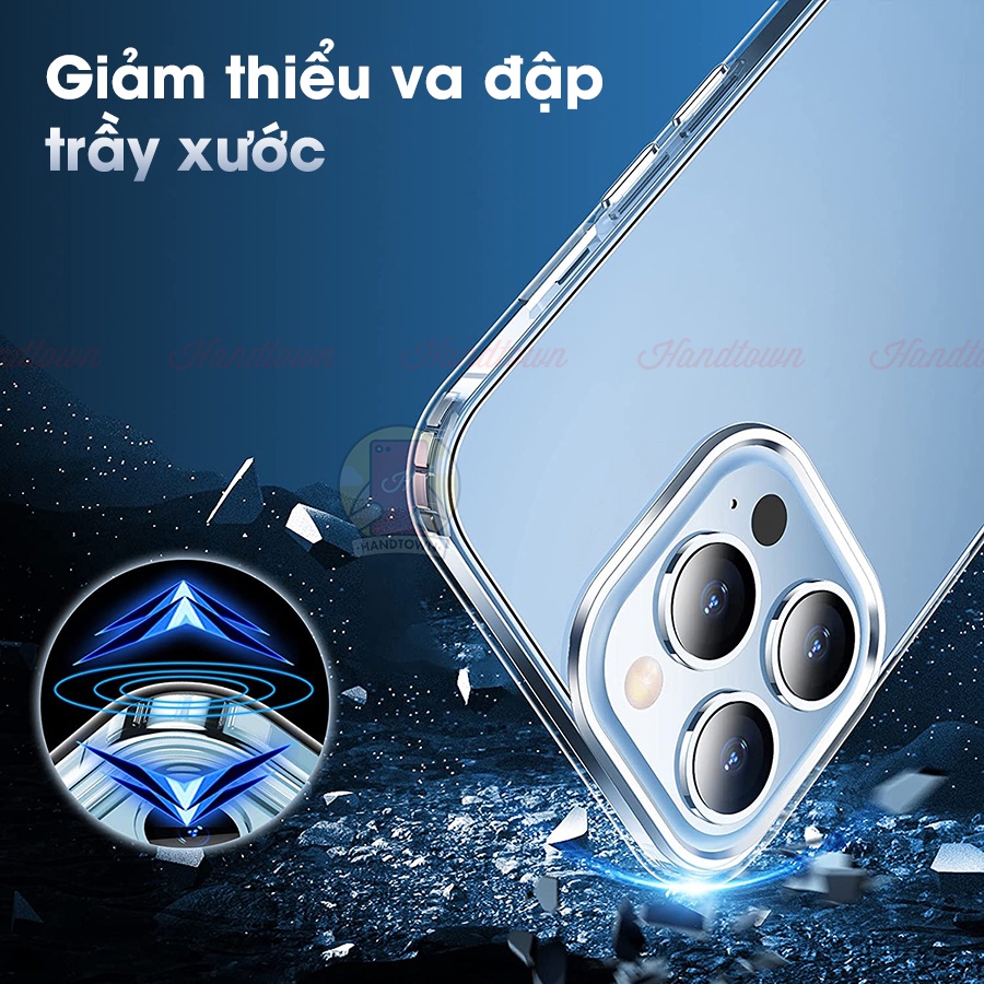 Ốp Lưng iPhone 13 13Pro Pro Max Mini 12 TPU Dẻo Đen Dẻo Trong Suốt Chống Va Đập Chống Nước Chất Lượng Cao Cấp Handtown