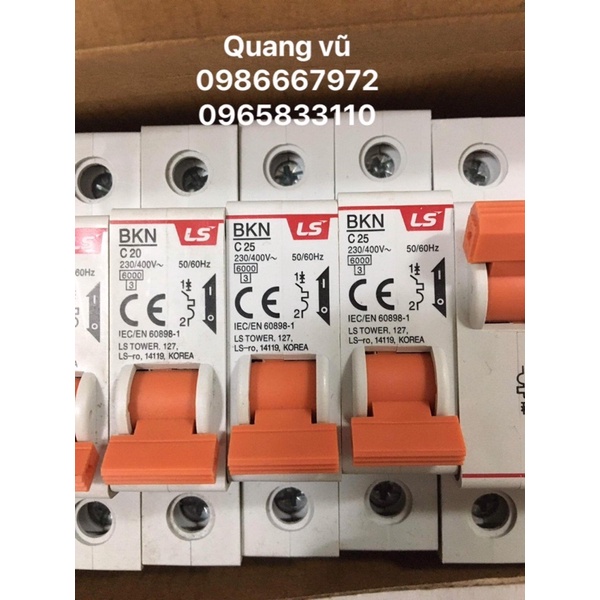 Aptomat cài LS hàn quốc đơn 1p _20a_25a_32a_40a_50a_63a