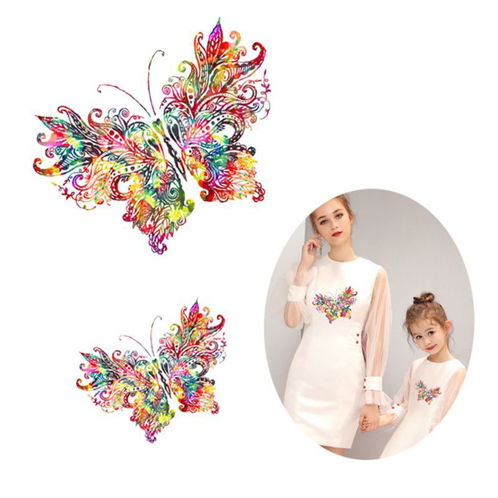 Miếng Dán Trang Trí Quần Áo Hình Bướm Hoạt Hình