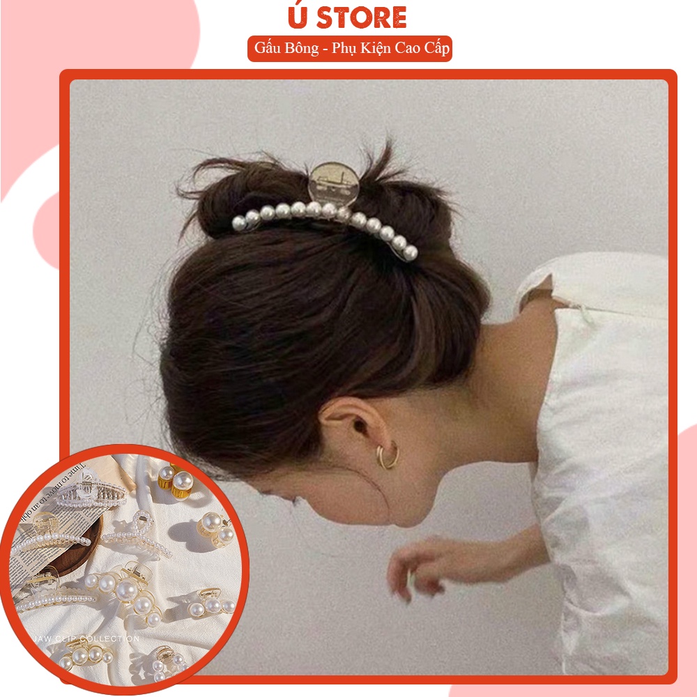 Kẹp tóc ngọc thanh lịch thời trang Hàn Quốc cho nữ nhiều kiểu tùy chọn