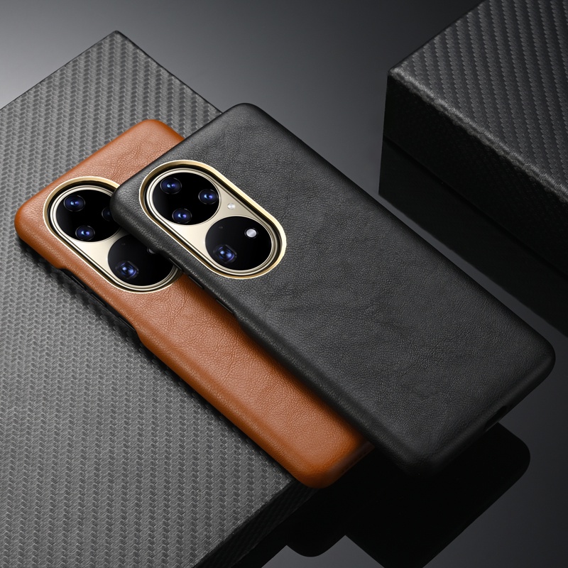 Ốp Điện Thoại Da PU Kiểu Doanh Nhân Cho Huawei P50 Pro
