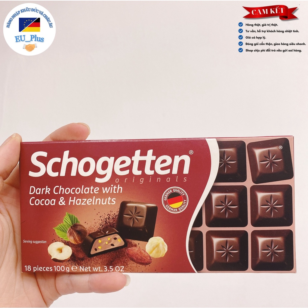 Socola Schogetten thanh 100g - Thơm ngon - Hàng chính hãng Đức