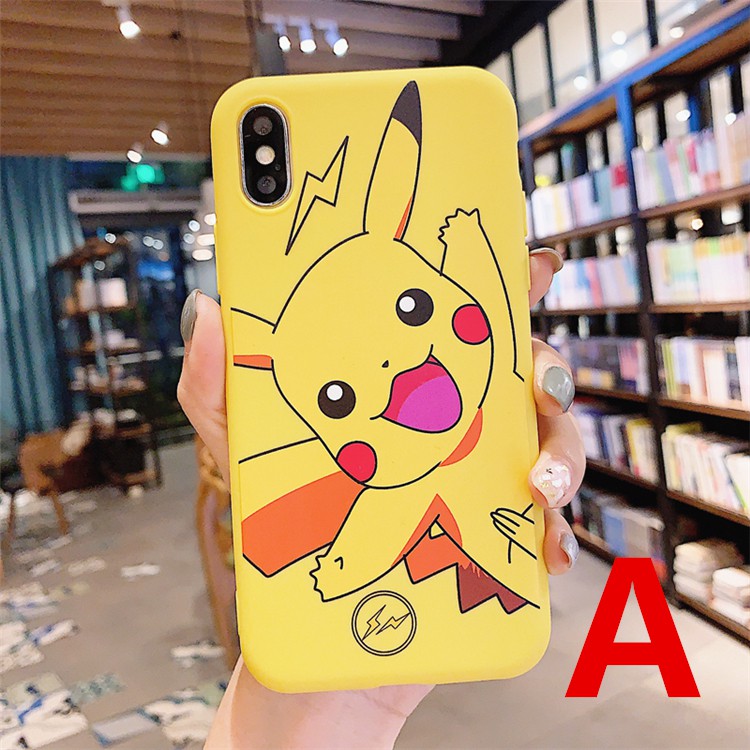 ốp lưng Samsung Galaxy J7 2017 J6 Plus J5 J4 J3 Pro J2 Prime J1 2016 Korea Cartoons Pikachu Couple jelly Phone Case