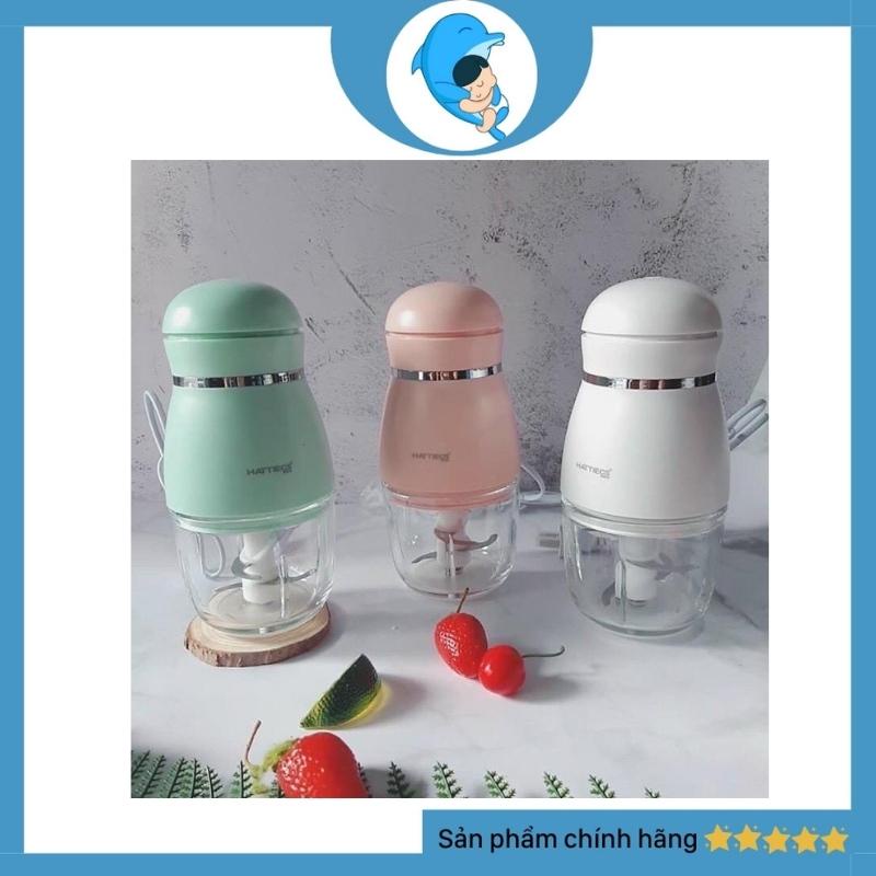 Máy đa năng HATTIECS 300ml 6 lưỡi - máy xay thịt, thức ăn dặm cho bé (Tặng kèm tách lòng đỏ và cọ vệ sinh)
