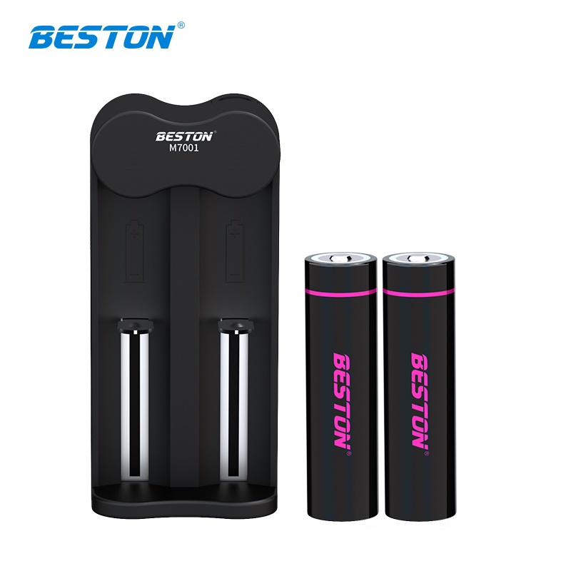 Pin Sạc 18650 Beston Dung Lượng Cao đến 3300mAh, Sạc Pin M7001 Cho 18650 20700 21700 26650 16340 16650 17650