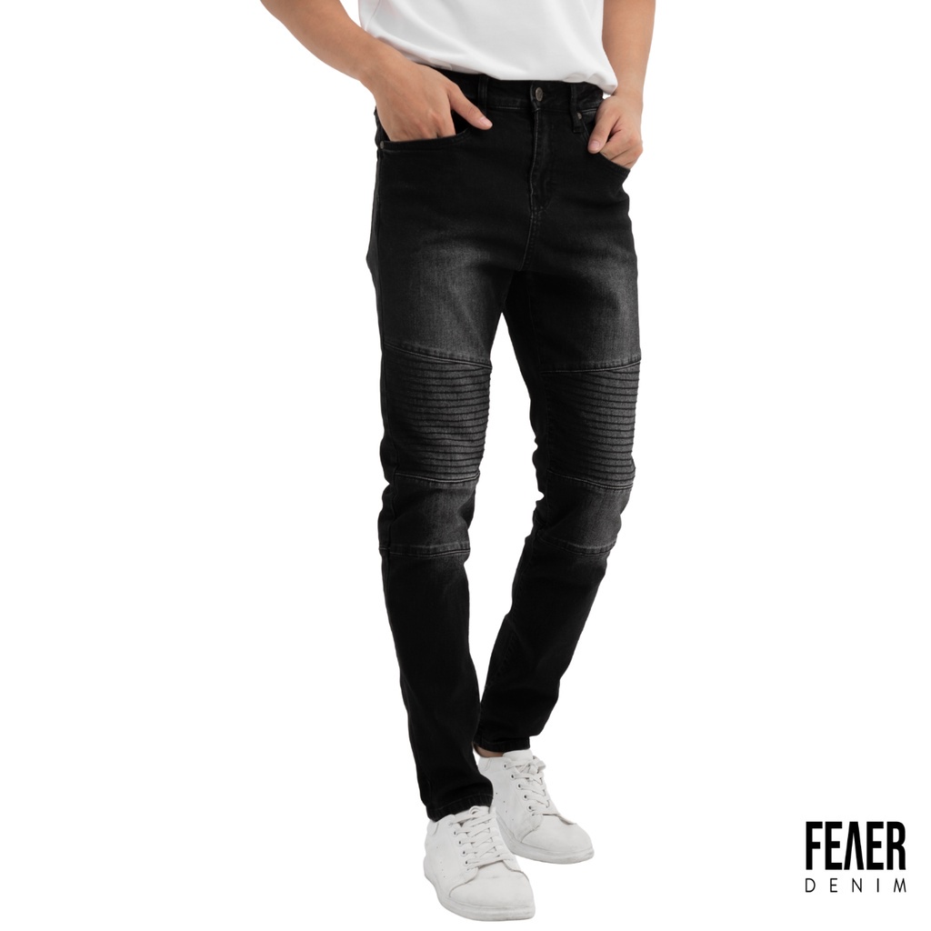 Quần jean nam FEAER DENIM chất thoáng khí co dãn vải bền bỉ SKINNY WASH LINE Đẹp