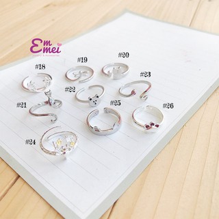Nhập WAFANPCS Giảm 5% Cho Đơn Từ 100K Nhẫn bạc 925 nhẫn bạc pha thời trang ring 10