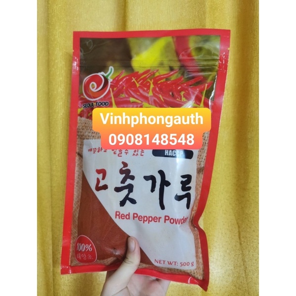 BỘT ỚT HÀN QUỐC -NHUYỄN- RED PEPPER POWDER 500gr