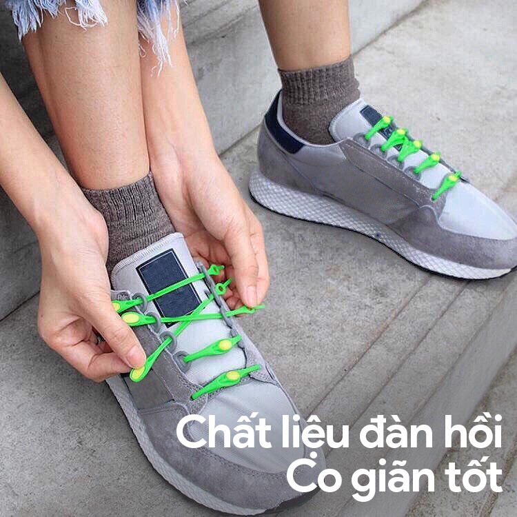 Dây Giày Cao Su Đàn Hồi Hilaces Thông Minh Tiện Lợi, Chắc Chắn, Nhanh Chóng - Vaithuhay