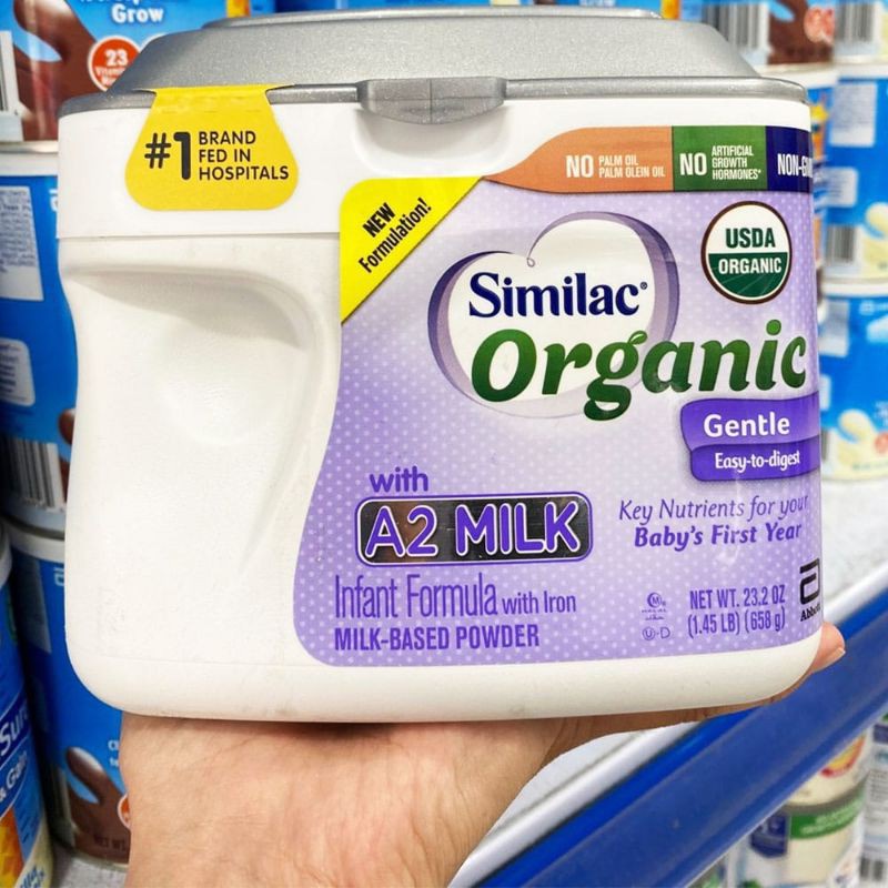 Mẫu mới Sữa Bột Similac Organic with A2 Milk 658g Mỹ