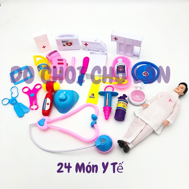 Bộ đồ chơi làm bác sĩ 24 món dụng cụ y tế LT506-3T