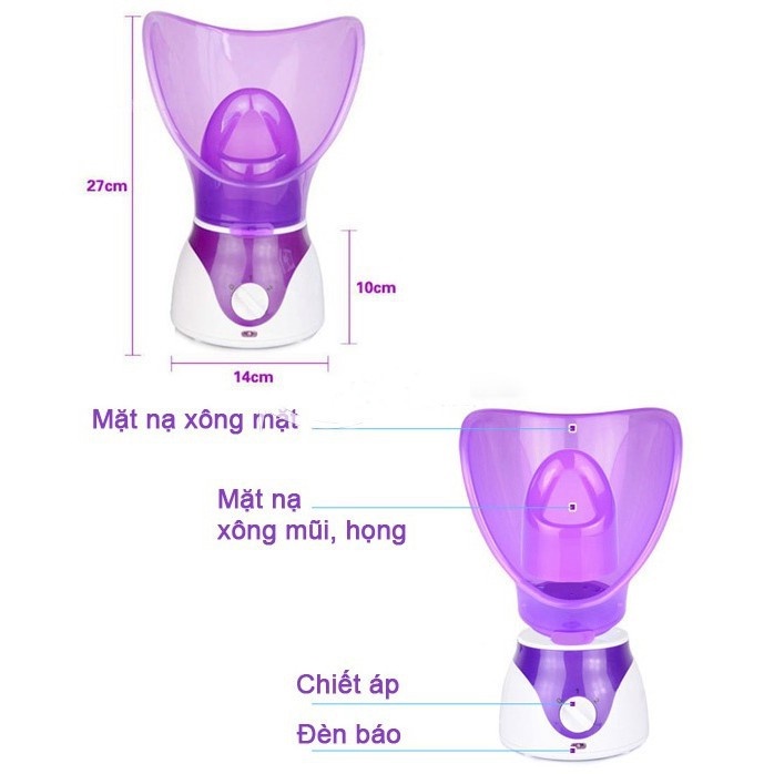 [ SẴN HÀNG] Máy xông hơi mặt mũi họng, xông tinh dầu cao cấp chính hãng bảo hành 12 tháng