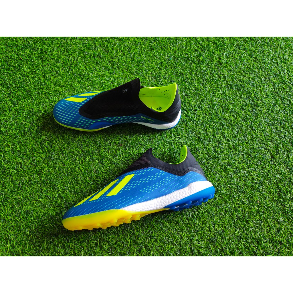 Giày bóng đá không dây Adidas X18+ TF ( Xanh Dương 2020)