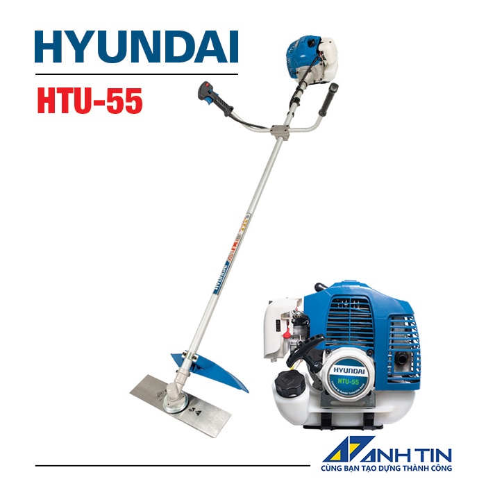 Máy cắt cỏ HYUNDAI HTU-55 | Công suất 1.87HP | Dung tích xy lanh 51.7cc
