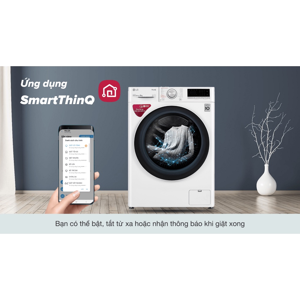 Máy giặt LG Inverter 9 kg FV1409S4W