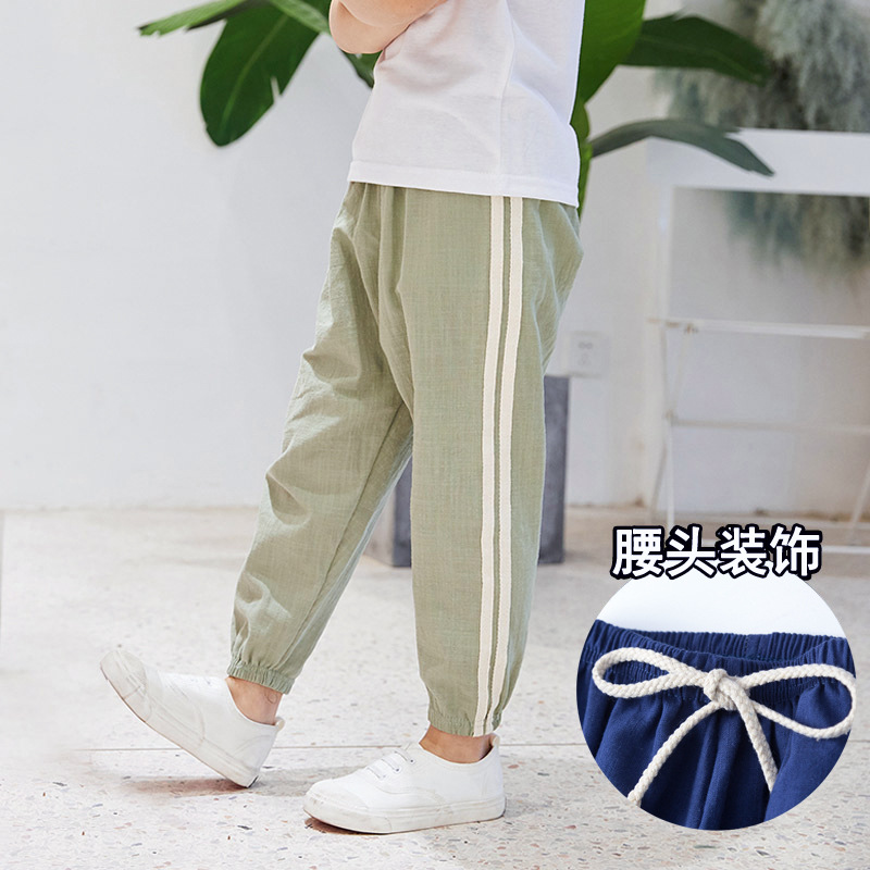 Quần Dài Cotton Mềm Mại Chống Muỗi Màu Sắc Xinh Xắn Cho Bé